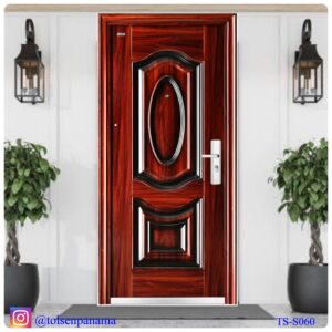 PUERTAS DE SEGURIDAD MULTIPUNTO CAOBA DER