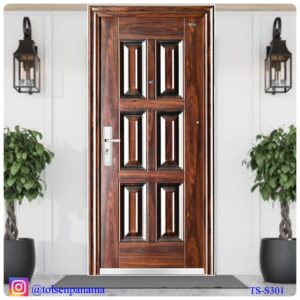 PUERTAS DE SEGURIDAD MULTIPUNTO CAOBA DER.